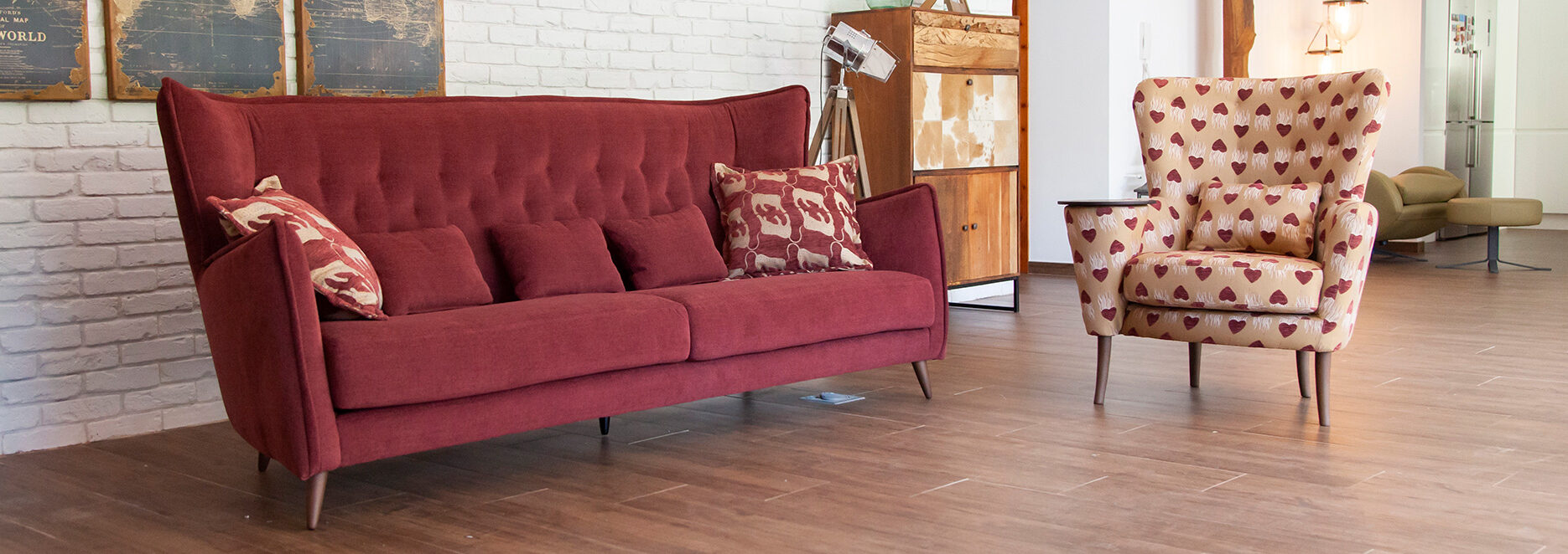 Christie armchair with side table