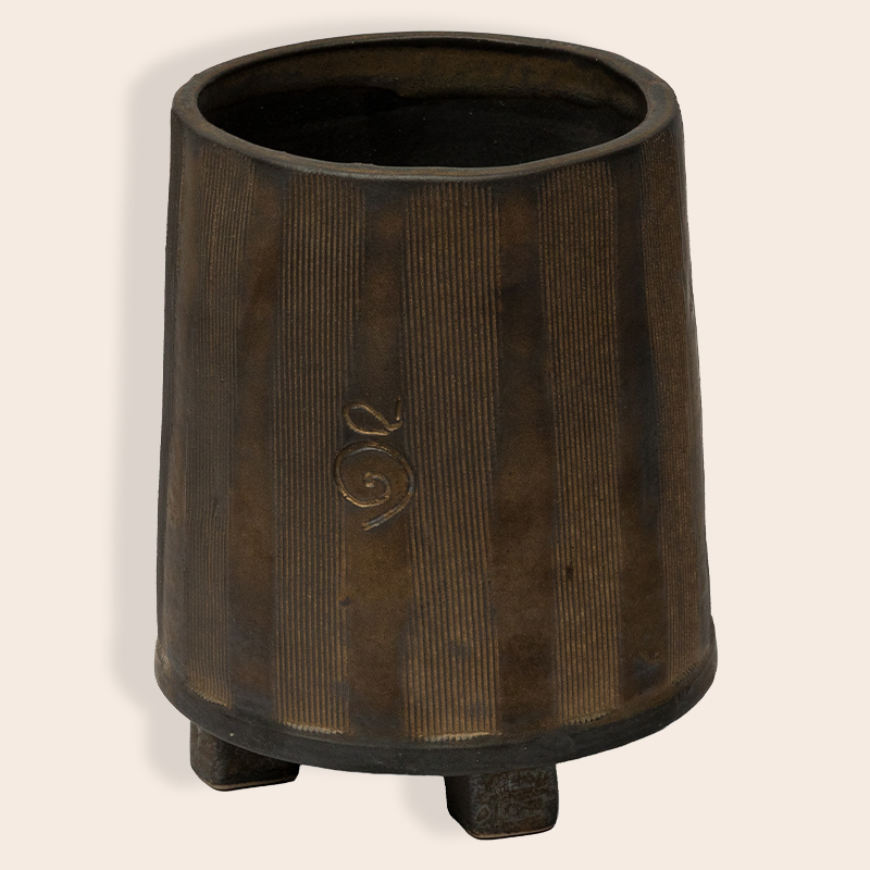 Ceramic Decorative Vase – Copper Finish 01