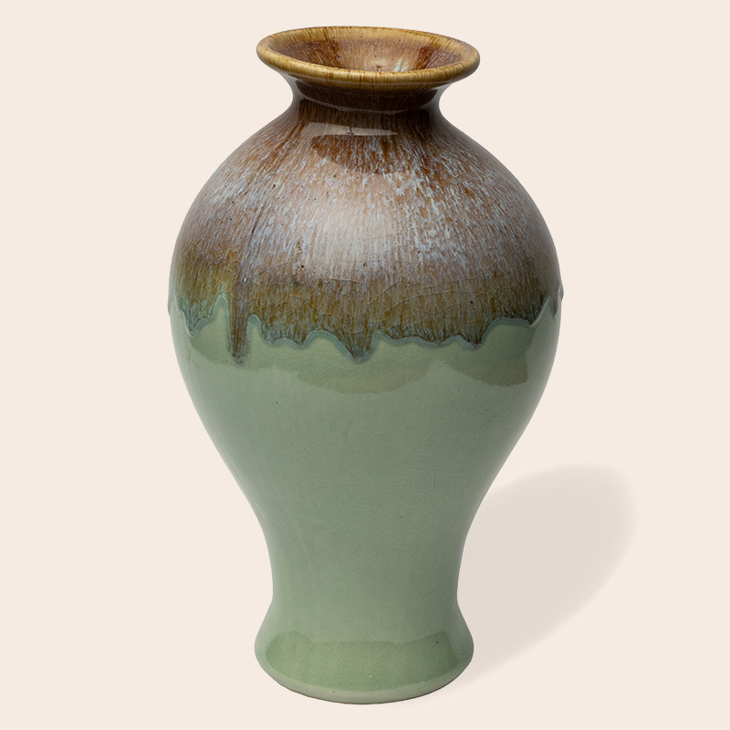 Ceramic Decorative Vase – Pistachio Green Tall
