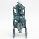 Brass Blue Rocking Ganesha Big