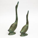 Brass Green Swan Set-2