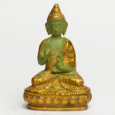 Brass Green Sitting Buddha