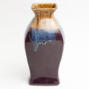 Ceramic Decorative Vase – Purple Handcrafted Flower Vase for Living Room & Home Décor