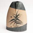 Ceramic Flower Pot – Beige Brown Large Handcrafted Planter for Indoor Plants & Home Décor