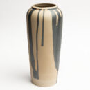 Ceramic Flower Pot – Beige Brown Medium Handcrafted Planter for Indoor Plants & Balcony