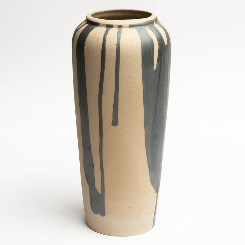 Ceramic Flower Pot – Beige Brown Medium Handcrafted Planter for Indoor Plants & Balcony