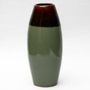 Ceramic Decorative Vase - Brown Green Tall Handcrafted Flower Vase for Home & Interior Décor