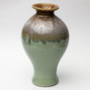 Ceramic Decorative Vase - Pistachio Green Tall Handcrafted Flower Vase for Contemporary Home