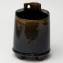 Ceramic Flower Pot - Brown Handcrafted Indoor Plant Pot for Home & Balcony Décor