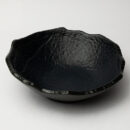 Ceramic Decorative Plate - Charcoal Handcrafted Oval Wall Art Plate for Contemporary Décor