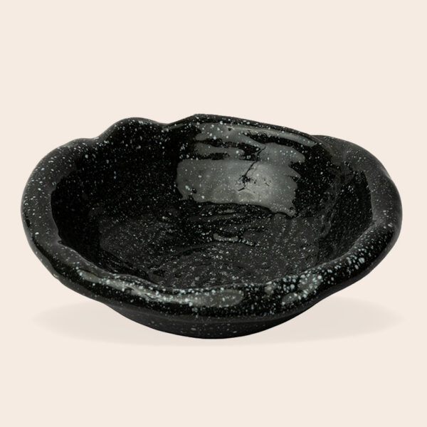 Ceramic Decorative Plate - Blue Handcrafted Oval Serving & Display Plate for Home Décor