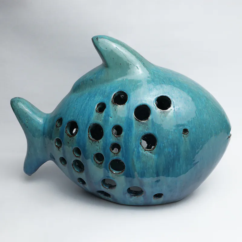Ceramic Ocean Blue Mother Fish Marlin - Image 2