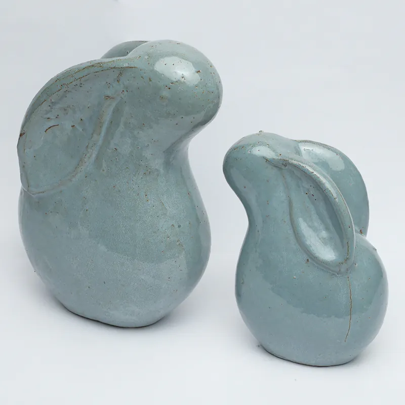 Ceramic Bluish Jade Rabbit