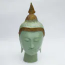 Brass Green Gold Budha Head Thai