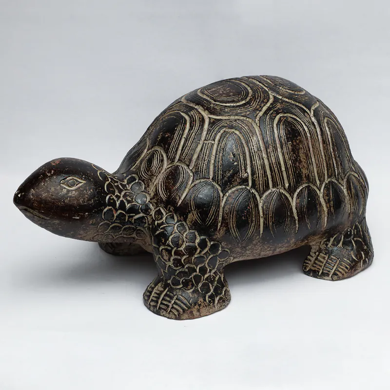 Ceramic Brown Turtle Small - Image 2