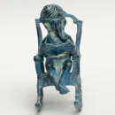 Brass Blue Rocking Ganesha Small