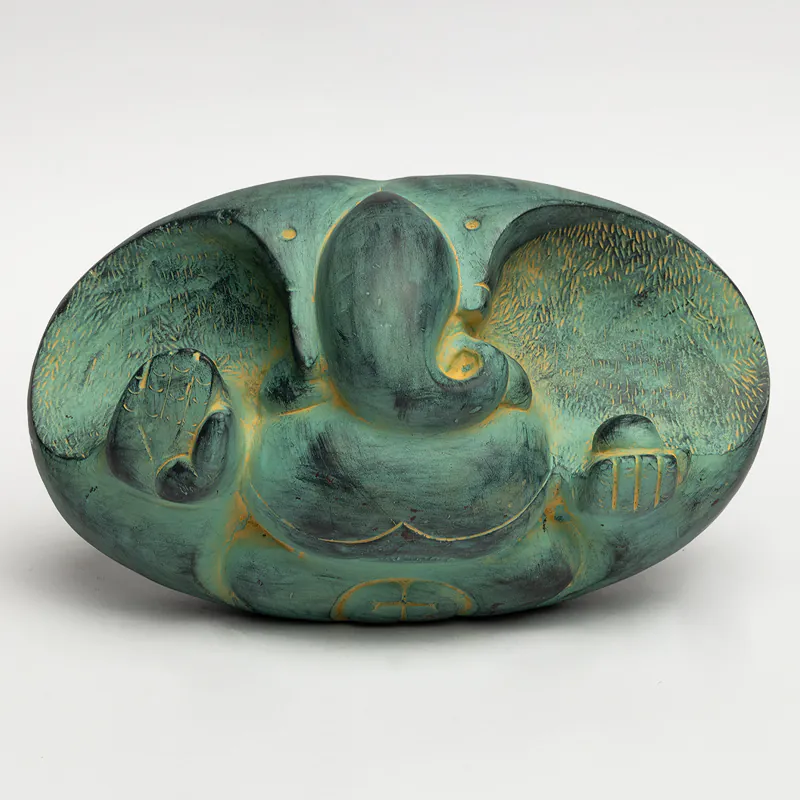 Brass Green Ganesha