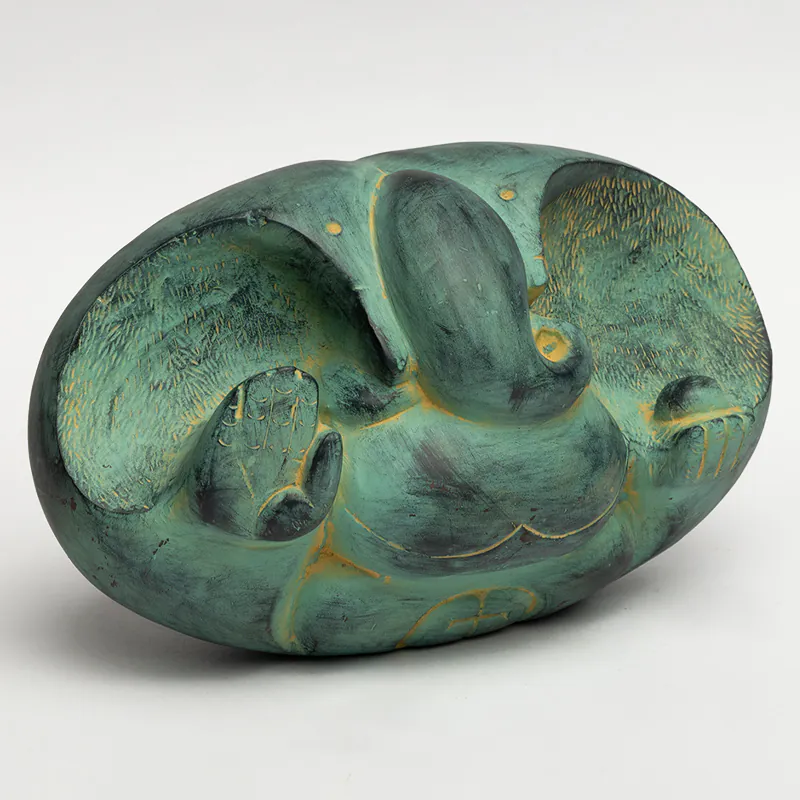 Brass Green Ganesha - Image 2
