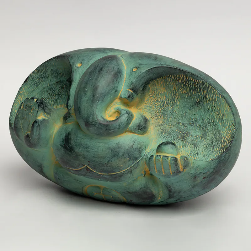 Brass Green Ganesha - Image 3