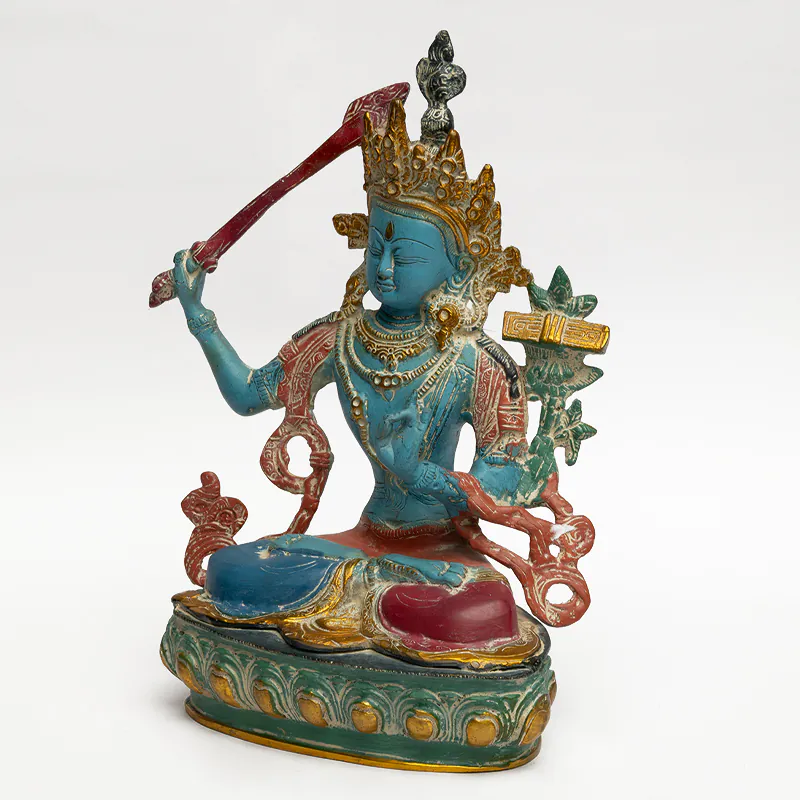 Brass Multi Green Manjushri - Image 3