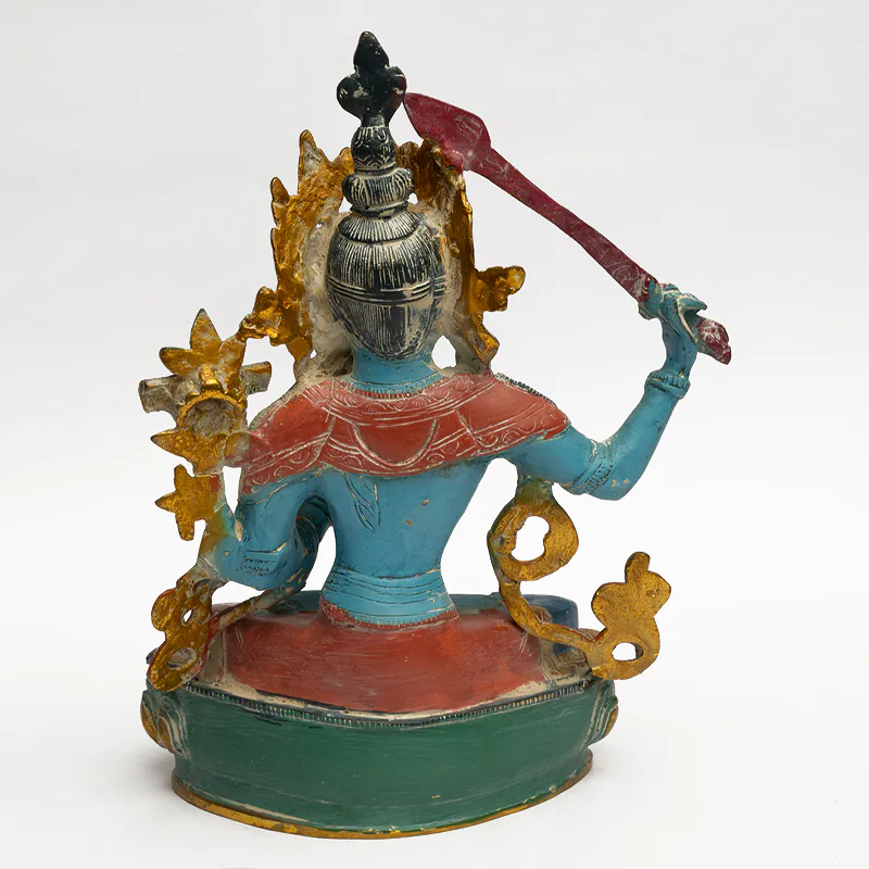 Brass Multi Green Manjushri - Image 4