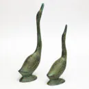 Brass Green Swan Set-2