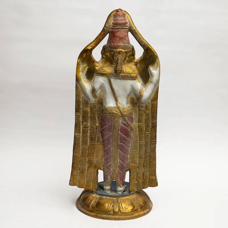 Brass Gold With Multicolor Lord Tirupati Balaji - Image 4