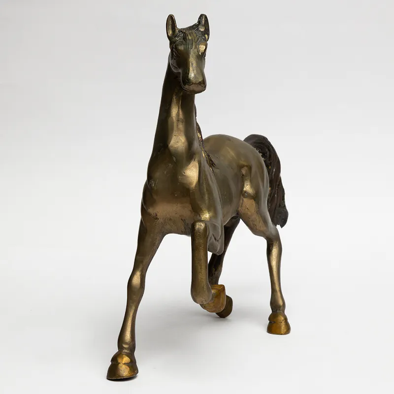 Brass Gold & Black Horse - Image 3