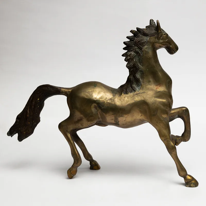 Brass Gold & Black Horse - Image 2