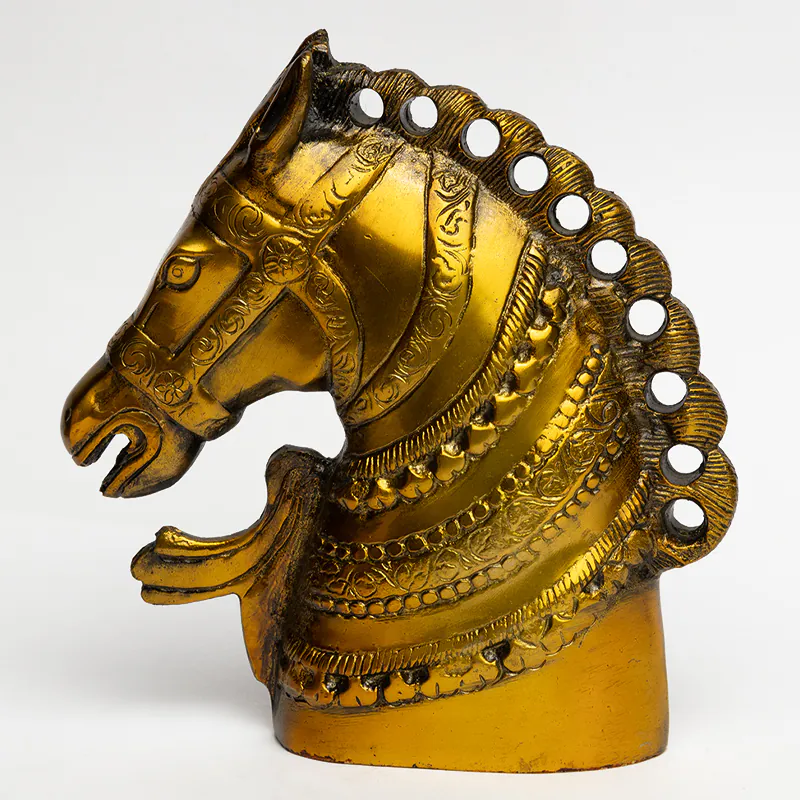 Brass Gold Horse - Image 3