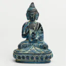 Brass Blue Sitting Buddha