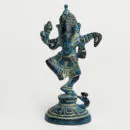 Brass Blue Dancing Ganesha
