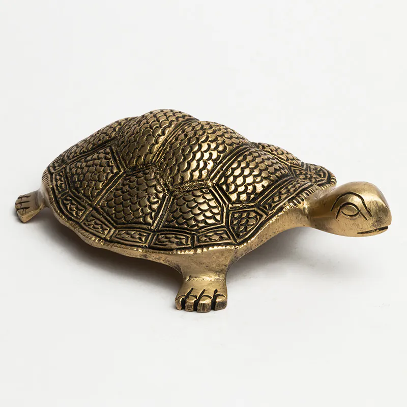 Brass Brown Tortoise Small