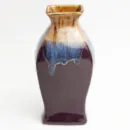 Ceramic Decorative Vase – Purple Handcrafted Flower Vase for Living Room & Home Décor