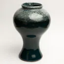 Ceramic Decorative Vase – Green Large Handcrafted Flower Vase for Home & Interior Décor