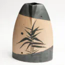 Ceramic Flower Pot – Beige Brown Large Handcrafted Planter for Indoor Plants & Home Décor