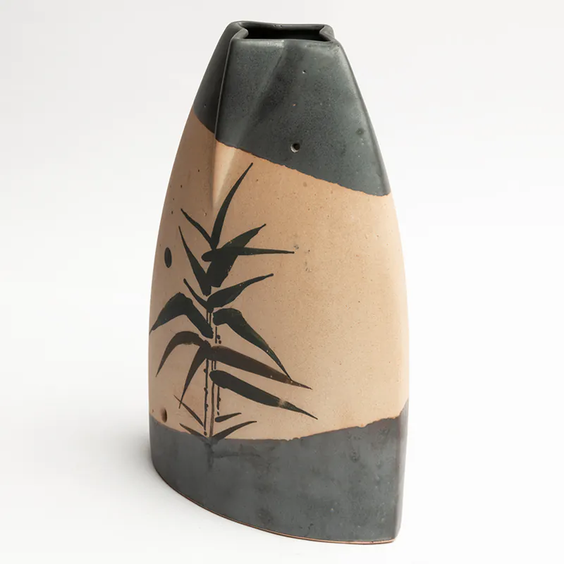 Ceramic Flower Pot – Beige Brown Large Handcrafted Planter for Indoor Plants & Home Décor - Image 2