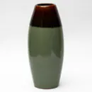 Ceramic Decorative Vase - Brown Green Tall Handcrafted Flower Vase for Home & Interior Décor