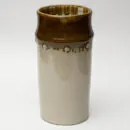 Ceramic Beige Brown Vase