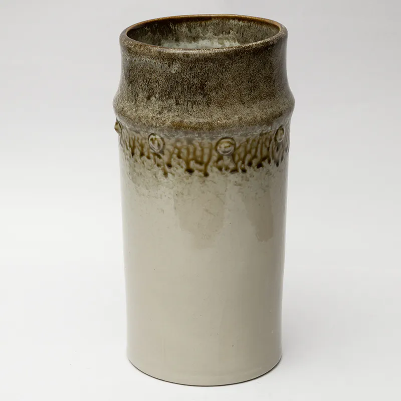 Ceramic Beige Light Brown Vase