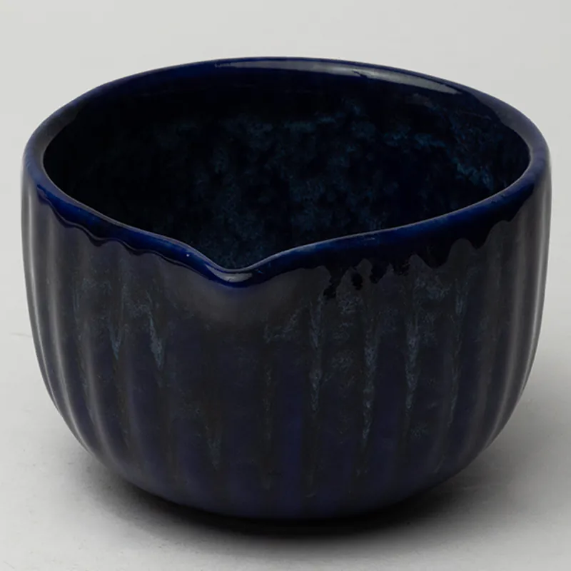 Ceramic Decorative Bowl - Blue Handcrafted Artisan Serving Bowl for Home Décor & Dining