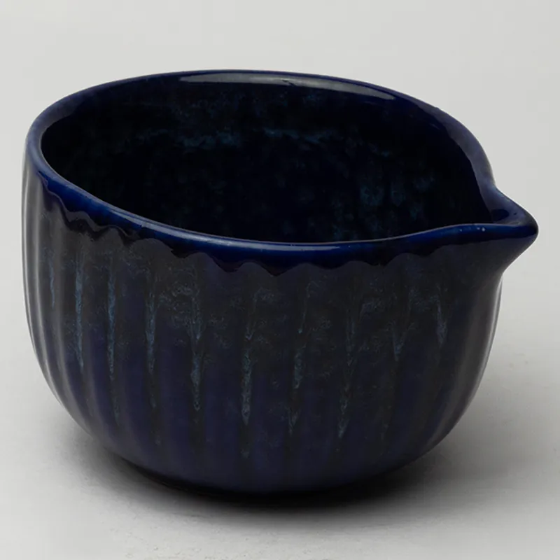 Ceramic Decorative Bowl - Blue Handcrafted Artisan Serving Bowl for Home Décor & Dining - Image 2
