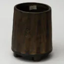 Ceramic Decorative Vase - Copper Finish Handcrafted Metallic Flower Vase for Contemporary Décor