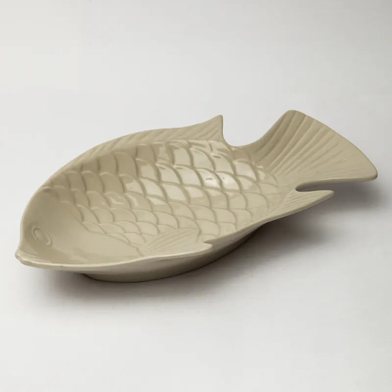 Ceramic Decorative Plate - Beige Handcrafted Wall Décor Plate for Minimalist Interiors - Image 2