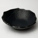Ceramic Decorative Plate - Charcoal Handcrafted Oval Wall Art Plate for Contemporary Décor