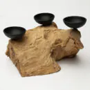 Wooden Candle Holder - Natural Finish Handcrafted Wooden Tealight Stand for Home Décor